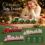 Red Box Christmas Train Ornament 2 Pack, Holiday Gift