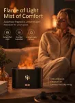 USB Flame Aroma Diffuser, Black Single Light, Christmas Gift
