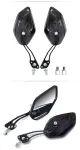1 Pair Motorcycle Bicycle Rearview Mirror With Mount, Purple