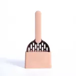 Coffee-Pink Two-tone Litter Scoop Set