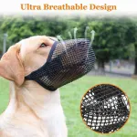 Grey Mesh Dog Muzzle XL 2pcs, Drinkable