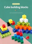 200pcs 10 Colors Mixed PP Square Building Blocks