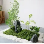 diy artificial moss lawn-New moss (light green thread style) 1m × 1m