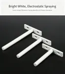 3″ Color Zinc Hidden T Bracket 4Pcs w/ 5×60&5×80 Screws