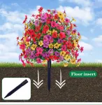 Mixed Shade Morning Glory Artificial Stems Eucalyptus Floral Styling Prop