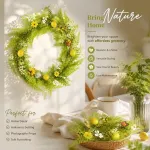 1.75m Spring Artificial Lemon Garland Hanging Vine For Home Styling