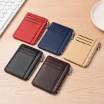 2Pcs 6 Slots Large Capacity Zipper Card Holder,Waterproof & Scratch Resistant,Compact-white