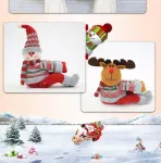 2Pcs Christmas Elastic Rope Santa Curtain Tiebacks