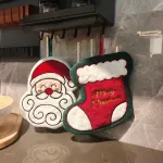 2Pcs White Beard Santa Claus Ornament