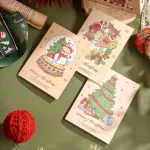 60 Sheets Watercolor Hot Stamping Christmas Greeting Cards Style 4