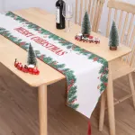 2Pcs Christmas Printed Table Runner 010