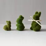 2PS Moss Bunny Decor 8cm High
