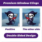 2Sets W12 Halloween Static Window Stickers (9 Sheets Per Set)