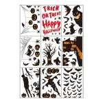 2Sets W13 Halloween Static Window Stickers (9 Sheets Per Set)