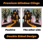 2Sets W13 Halloween Static Window Stickers (9 Sheets Per Set)