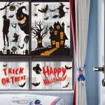 2Sets W03 Halloween Static Window Stickers (9 Sheets Per Set)