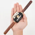 Aluminum Alloy Wooden Handle Spokeshave, Metal Micro-Adjustment, Lightweight & Durable, Ideal for Woodworking Flat/Curved Bottom!