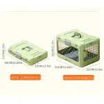 Foldable Pet Travel Carrier, PP Material with Reinforced Iron Mesh, Four Colors Available, Spacious When Expanded, Space-Saving When Folded – Ideal for Travel and Home Use, a Cozy Den for Your Pet./Lotus root powder