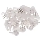 40 Count Heavy Duty Picture Hangers for Brick Concrete and Cinder Walls With Installation Pins