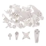 40 Count Heavy Duty Picture Hangers for Brick Concrete and Cinder Walls With Installation Pins