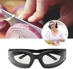 2 Piece Onion Goggles for Chopping, Anti Tear Eye Protection, Black