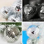 2 Piece Silver Self Adhesive Mosaic Mirror Sticker Set, Square, 5 x 5 mm