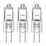 20-pack G4 halogen bulbs 20W 12V warm white