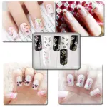 10 Sheets Self-Adhesive Nail Decorations Multi-Color