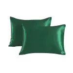 2-pack Satin Pillowcase, 50 x 66cm, Dark Green