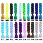 6 Giant Gradient Reggae Braids, Dark Blue