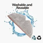 5pcs Reusable Mop Cloths for Xiaomi Roborock, Beige