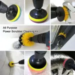 4-pack MultiColor Scrubbing Brushes for Drill and Screwdriver