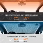 Car Windshield Cover Snow, Ice, Sun, Dust, UV, Water Resistant Car, SUV, All Years, Summer Winter