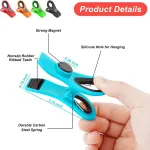 12 Piece Magnetic Food Clips for Refrigerator and Kitchen