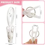 30 Piece Multifunctional Clothes Pegs White for Baby Clothes and Towels