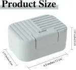 2 Piece Travel Soap Dish Set with Lid Leakproof