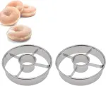 2 Piece Stainless Steel Donut Mold Set, 3.86 Inch
