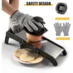 7 in 1 Adjustable Mandoline Vegetable Slicer with Gloves