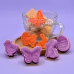 4 Pack Easter Cookie Cutters with 3D Stamps