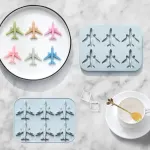 6 Cavity 3D Airplane Silicone Mold