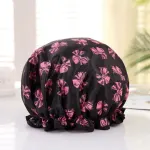 2 Pack Waterproof Double Layer Shower Caps Purple