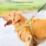 No-Pull Dog Harness with Padded Handle, Reflective, Escape-Proof, Quick Adjustable for Small to Medium Dogs, Black, Size L