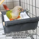 Bird Hammock Nest for Cage, Soft Hanging Sleeping Bed Bird Toy for Parakeet Parrot Canary, Size L, 23x15x2 cm