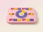 Interactive Dog Puzzle Toy – Slow Feeder & Treat Dispenser – Pink
