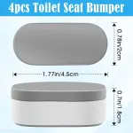 4PCS Toilet Seat Bumpers,Universal Buffer Toilet Lid Bumpers for Families, Hotels, Hospitals, School Toilet Seats
