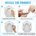 4PCS Toilet Seat Bumpers,Universal Buffer Toilet Lid Bumpers for Families, Hotels, Hospitals, School Toilet Seats