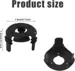 2pcs Gimbal Shock Absorbers for DJI Mini 3/Mini 3 Pro, Gimbal Rubber Damper Rubber Gimbal Mounts Replacement Parts Drone Accessories