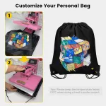 100 Pcs Drawstring Bags Bulk – Lightweight Drawstring Backpack, Cinch Bag for Party Sport Gym Trip Gift – 20 Colors