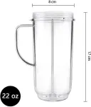 2X Cross blade with replacement 22oz cup for 250w Magic bullet MB1001 Blender
