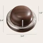 Modern Mechanical Kitchen Timer with Wood Grain Design, Stainless Steel Base, Easy-to-Use Cooking Timer for Home